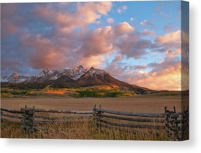 Colorado Canvas Print featuring the photograph Last Dollar Sunset by Steve Stuller