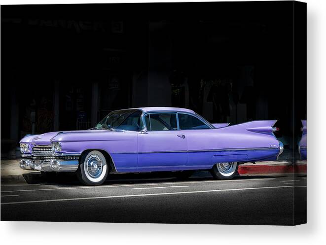 Cadillac Canvas Print featuring the photograph Last Of The Big Fins by Gene Parks