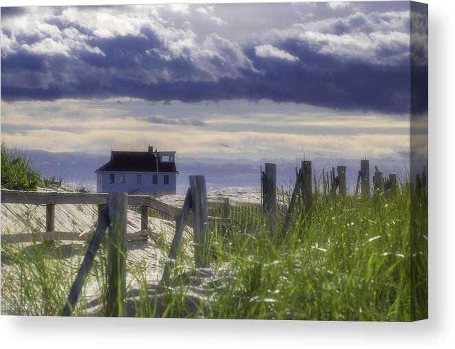 Landscape Canvas Print featuring the photograph Late Summer at Race Point Ranger Station by Kate Hannon