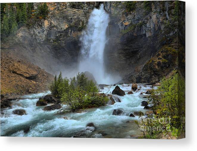 Laughing Falls Canvas Print featuring the photograph Laughing Falls by Adam Jewell