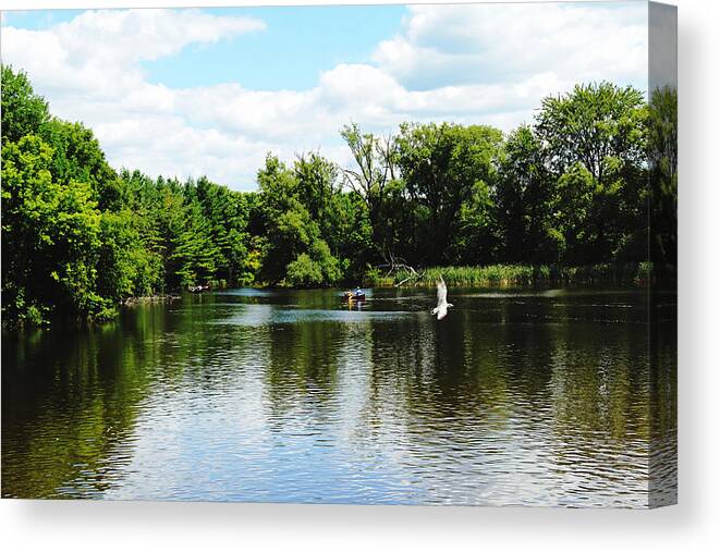 Guelph Canvas Print featuring the photograph Lazy Day by Debbie Oppermann