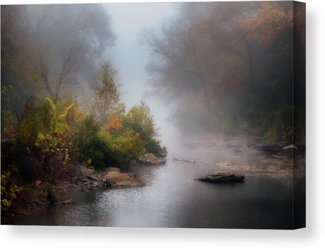 Painterly Canvas Print featuring the photograph Lee Creek by James Barber