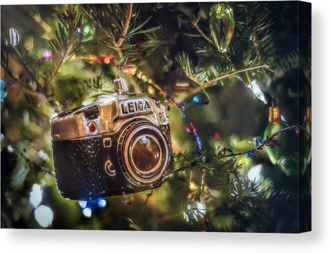 Scott Norris Photography. Christmas Tree Canvas Print featuring the photograph Leica Christmas by Scott Norris