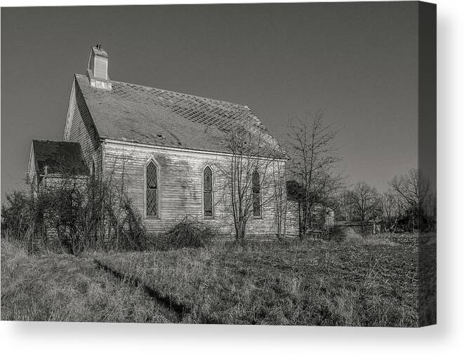 Church Canvas Print featuring the photograph Levanna Road Church by Rod Best