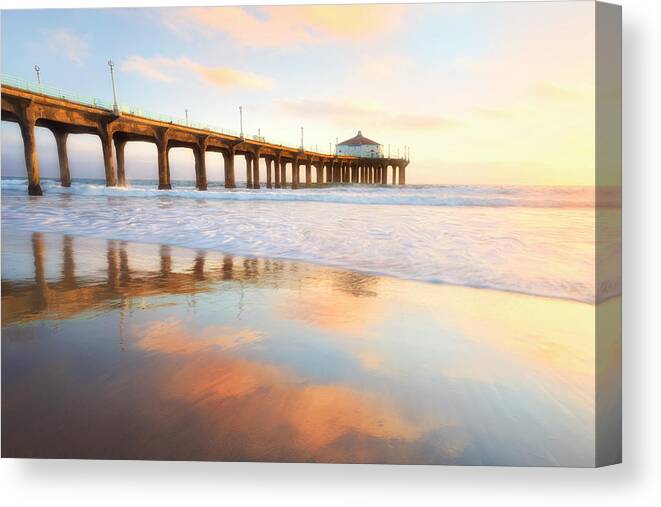 Ocean Canvas Print featuring the photograph Light Reflections by Nicki Frates