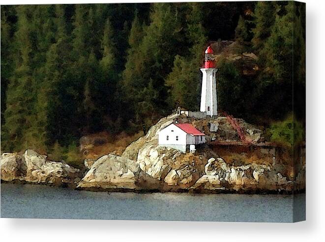 Lighthouse Canvas Print featuring the photograph Lighthouse Dream by Ted Keller