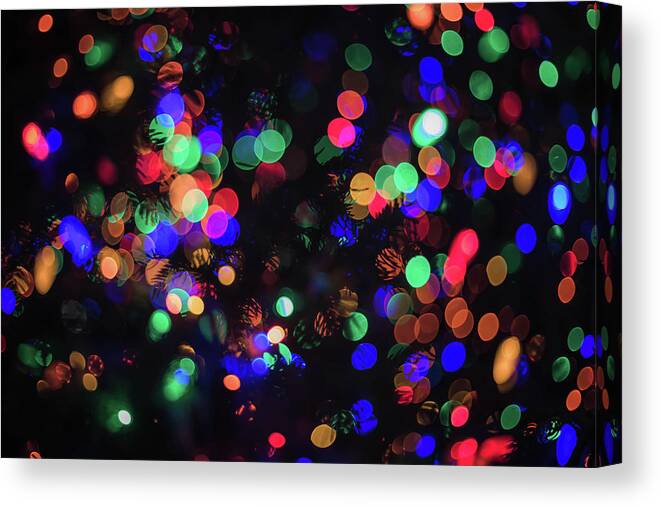  Canvas Print featuring the photograph Lights by Sue Conwell