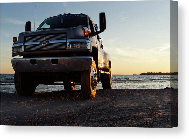 Chevy Canvas Print featuring the photograph Like A Rock by Peter Chilelli