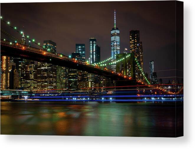 Lightstreams Canvas Print featuring the photograph Like Ships In The Night by Chris Lord
