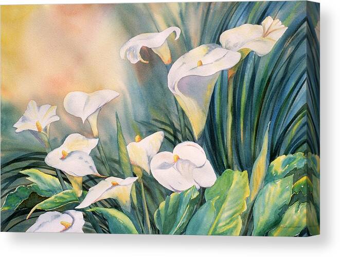 Lily Canvas Print featuring the painting Lily Light by Tara Moorman