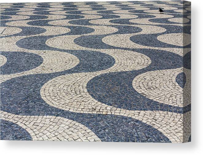 Portugal Canvas Print featuring the photograph Lisbon Street by Patricia Schaefer