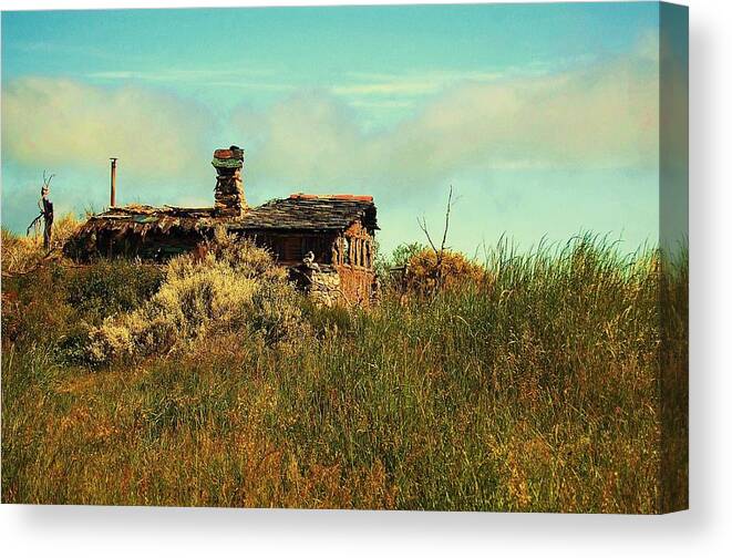 House Canvas Print featuring the photograph Little House on the Prairie by HweeYen Ong