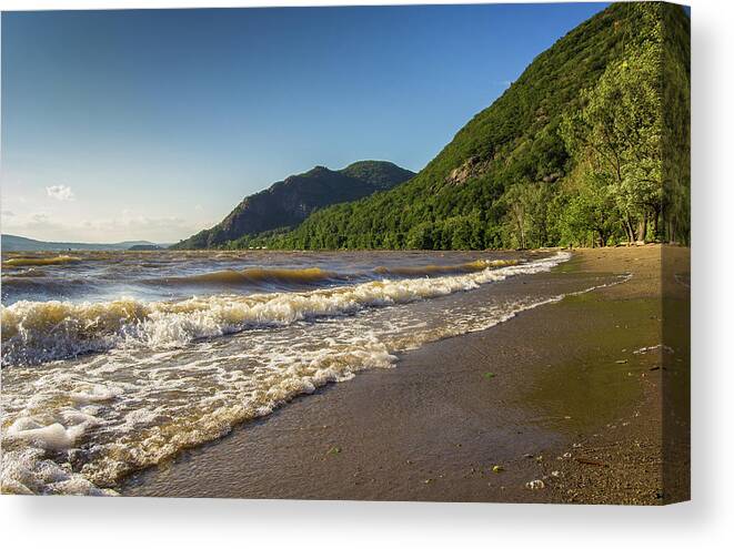 Hudson Valley Canvas Print featuring the photograph Little Stony Point, New York by John Morzen