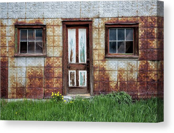Shack Canvas Print featuring the photograph Little Tin by Denise Bush