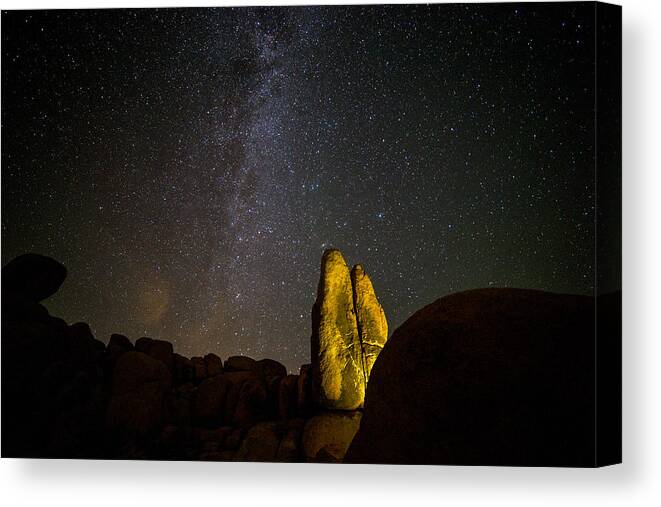 Astrophotography Canvas Print featuring the photograph Live Long and Prosper by Peter Tellone