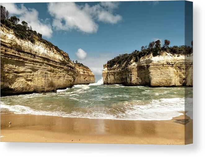 Loch Ard Gorge Canvas Print featuring the photograph Loch Ard Gorge by Catherine Reading