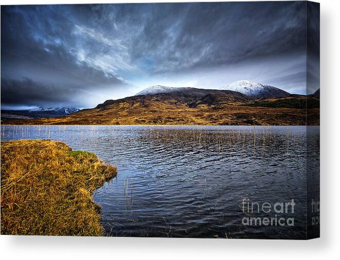 Loch Cill Chrisiod Canvas Print featuring the photograph Loch Cill Chrisiod by Smart Aviation