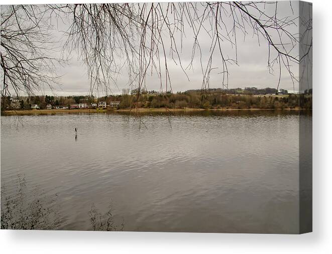 Loch Canvas Print featuring the photograph Loch in Linlithgow. by Elena Perelman