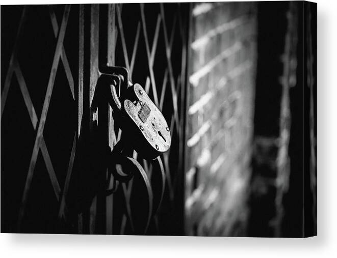 Flowery Branch Canvas Print featuring the photograph Locked Away by Doug Camara