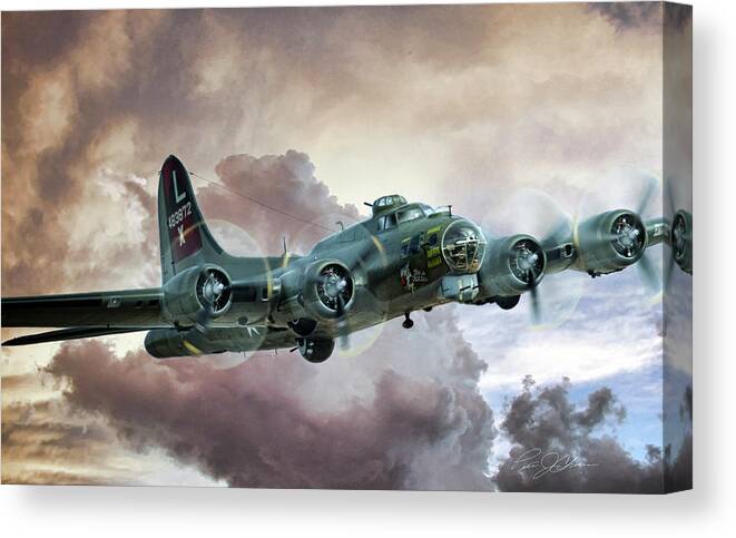 Texas Raiders Canvas Print featuring the digital art Lone Star Fortress by Peter Chilelli