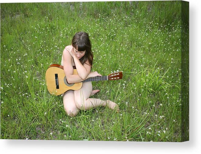  Lucky Cole Everglades Photography Canvas Print featuring the photograph Lonely Guitar by Lucky Cole
