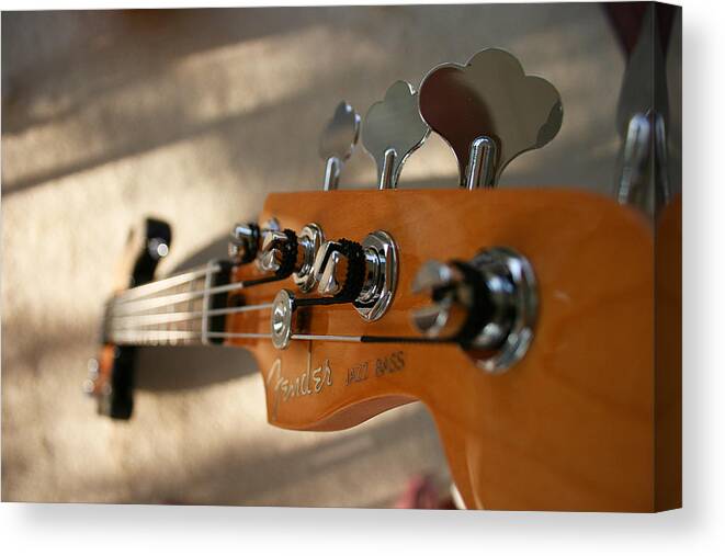 Bass Canvas Print featuring the photograph Long Neck by Gary Kaylor