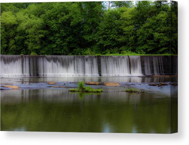 Atlanta Canvas Print featuring the photograph Long Waterfall by Kenny Thomas