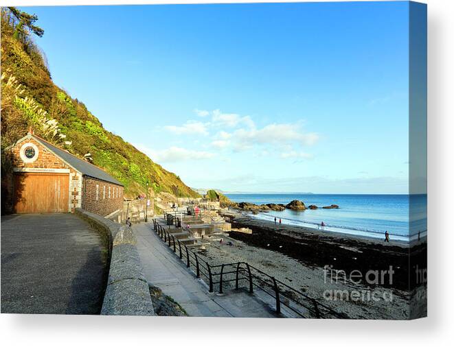 Looe Canvas Print featuring the photograph Looe Boathouse by Terri Waters