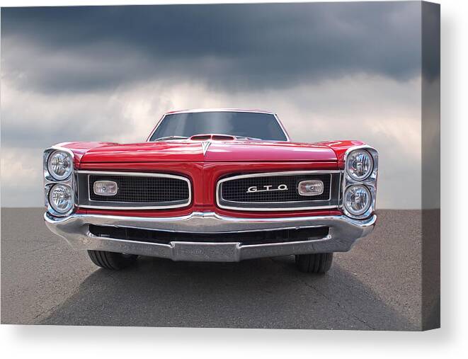 Pontiac Canvas Print featuring the photograph Look At Me - GTO by Gill Billington
