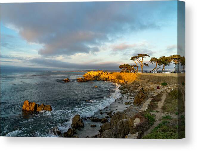 Seascape Canvas Print featuring the photograph Lover's Point by Derek Dean