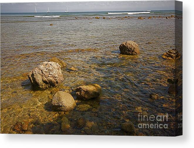 Water Canvas Print featuring the photograph Low Tide 2 by Nicola Fiscarelli
