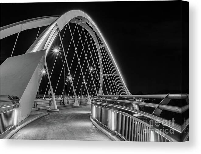 Lowry Avenue Bridge Canvas Print featuring the photograph Lowry Avenue Bridge by Iryna Liveoak