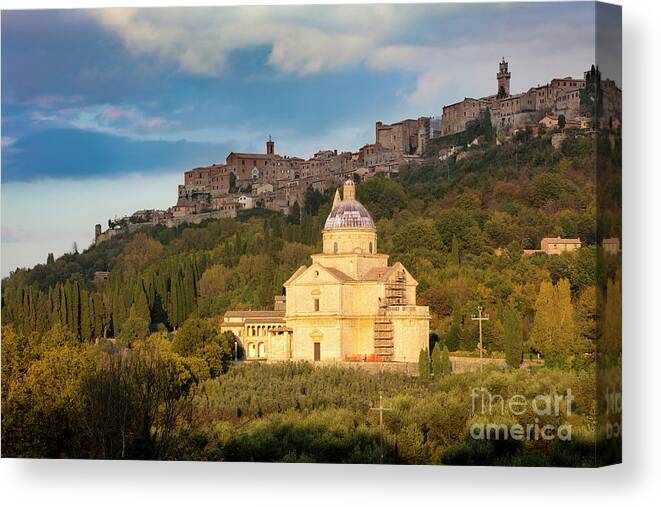 Tuscany Canvas Print featuring the photograph Madonna di San Biagio by Brian Jannsen