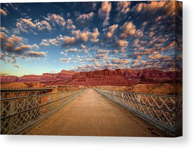 Arizona Canvas Print featuring the photograph Marble Steel by Neil Shapiro