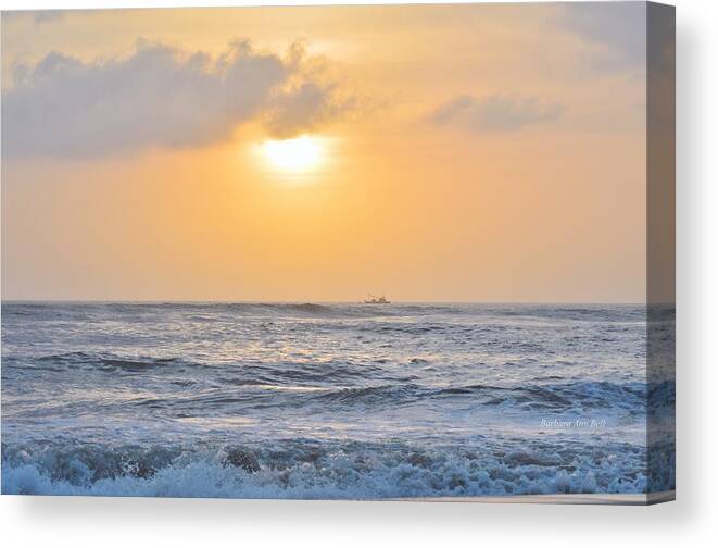 Go Fishing Canvas Print featuring the photograph March on the OBX by Barbara Ann Bell