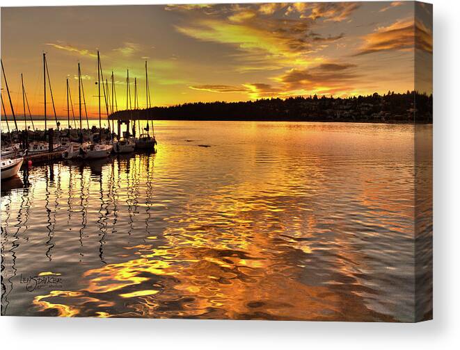 Sunset Canvas Print featuring the photograph Mariner's Light by Joy Gerow