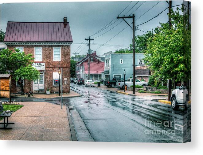 2016 Canvas Print featuring the photograph Market and Third Street by Larry Braun