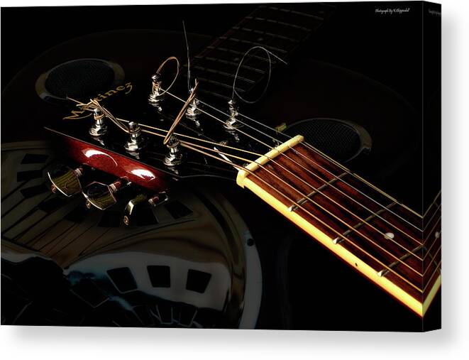 Martinez Guitar Canvas Print featuring the photograph Martinez Guitar 003 by Kevin Chippindall