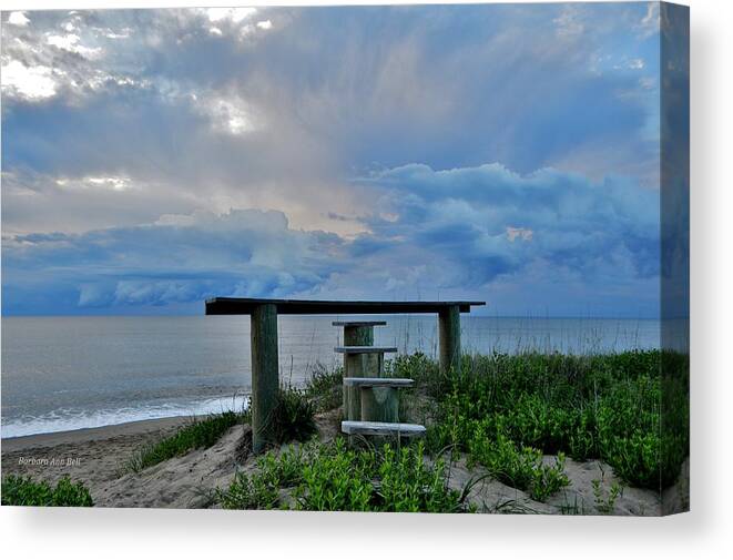 Obx Sunrise Canvas Print featuring the photograph May 7th Sunrise by Barbara Ann Bell