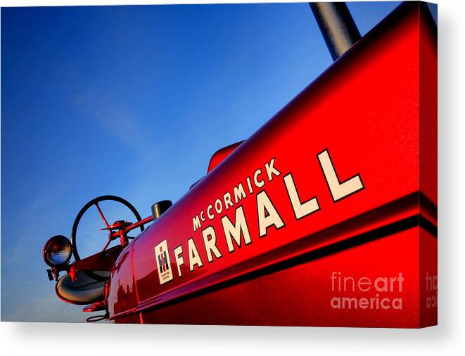 Mccormick Canvas Print featuring the photograph McCormick Farmall Red Beauty by Olivier Le Queinec