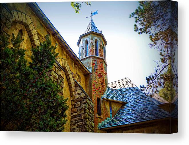 Medieval Castle Canvas Print featuring the photograph Medieval castle by Lilia S