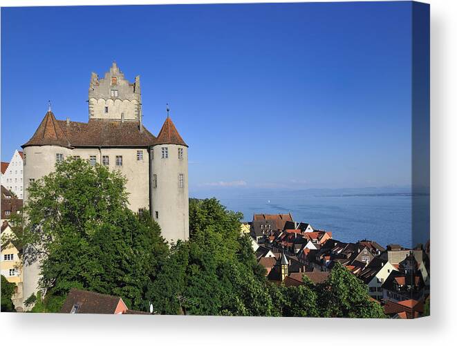 Meersburg Canvas Print featuring the photograph Meersburg castle - Lake Constance or Bodensee - Germany by Matthias Hauser