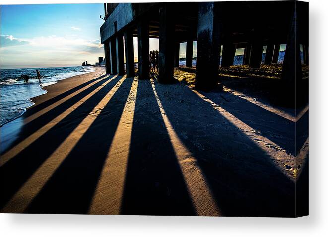 Alabama Canvas Print featuring the photograph Meet Us Beneath the Pier by James-Allen