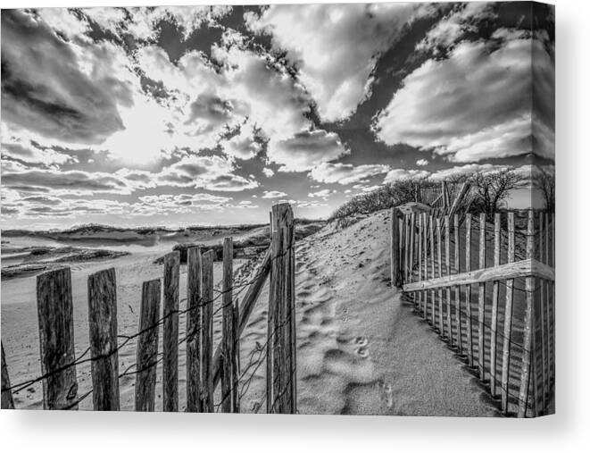 Provincetown Canvas Print featuring the photograph Meeting The Clouds by Mary Clough