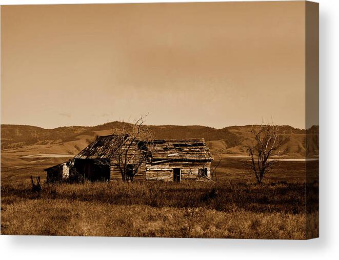 Old West Canvas Print featuring the photograph Melancholy by Joseph Noonan