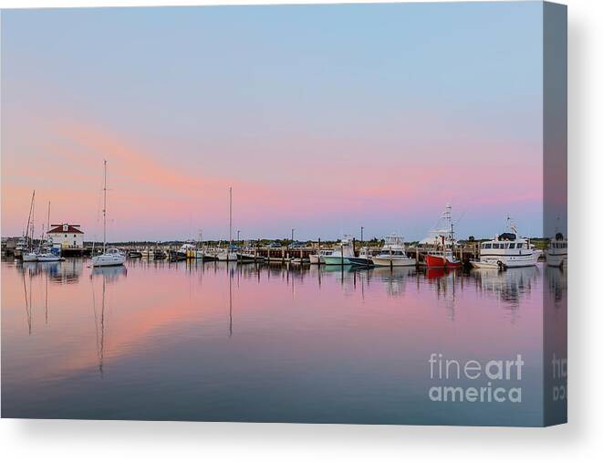 Clarence Holmes Canvas Print featuring the photograph Menemsha Fishing Boats V by Clarence Holmes
