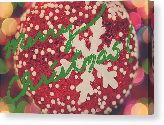 Christmas Canvas Print featuring the photograph Merry Christmas by Laurie Search