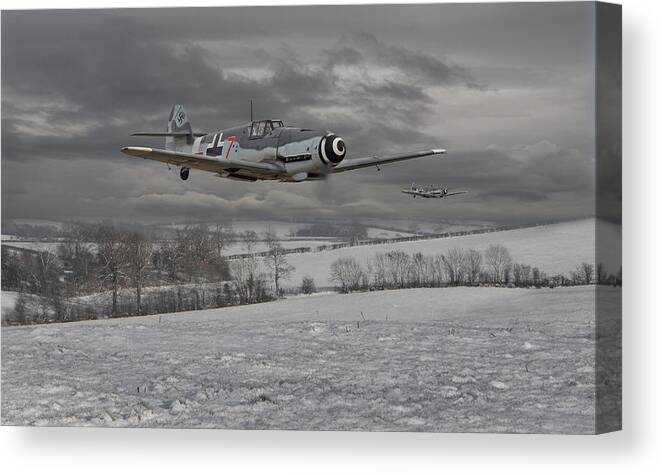 Aircraft Canvas Print featuring the photograph Messerschmitt Bf 109 G - Gustav by Pat Speirs