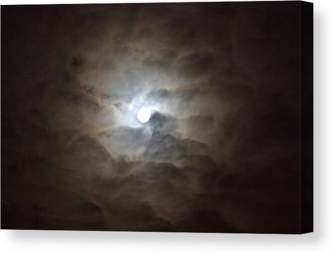 Rolling Power Canvas Print featuring the photograph Messianic Moon by Emery Graham