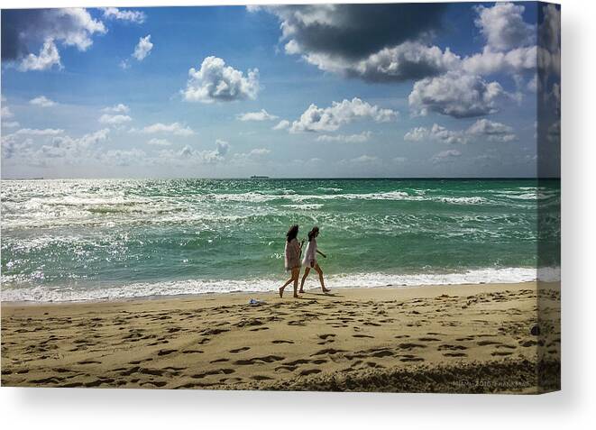 Fjm Multimedia Canvas Print featuring the photograph Miami Beach by Frank Mari